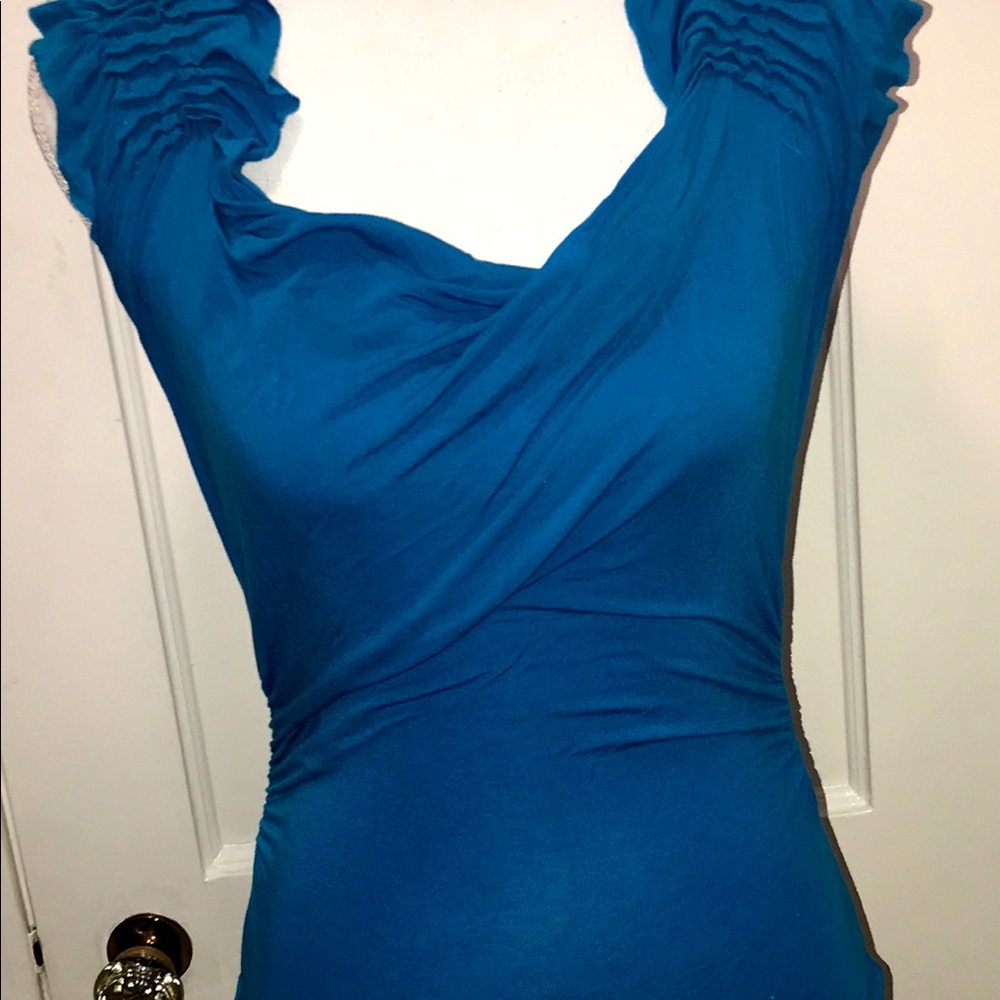 Bebe blue top - Picture 2 of 5